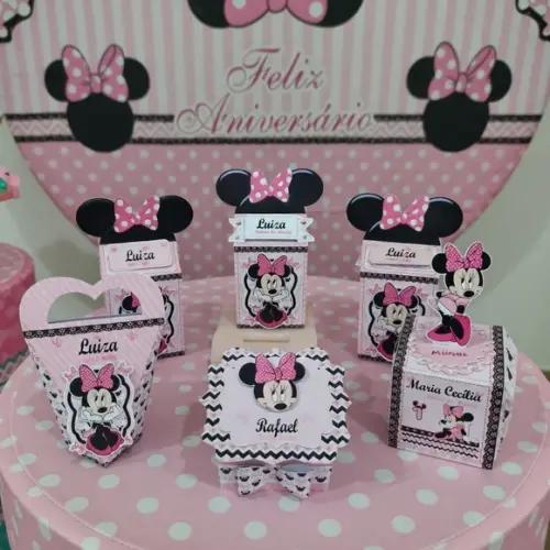 Minnie Rosa Arquivo de Corte Digital Studio e pdf