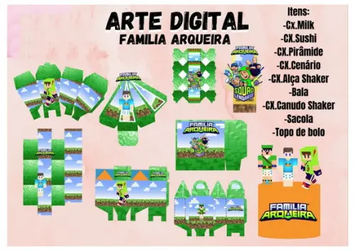 Familia Arqueira Arquivo Digital de Corte Studio