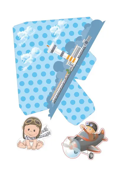 Bebê Aviador Arquivo Digital de Corte Studio e pdf