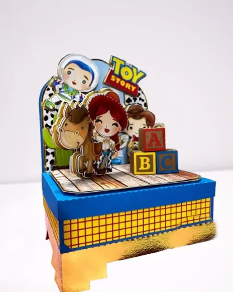 Toy Story Caixa Cenário Arquivo de Corte Studio e pdf