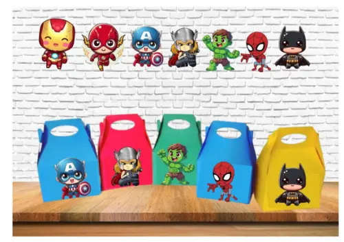 Arquivo Digital de Corte Studio Sacolinha Herois Cute