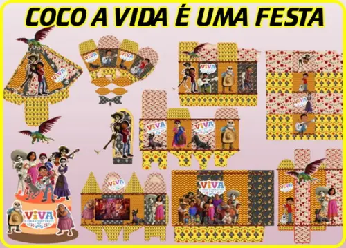 Arquivo Digital Silhouette Studio Coco a Vida É Uma Festa
