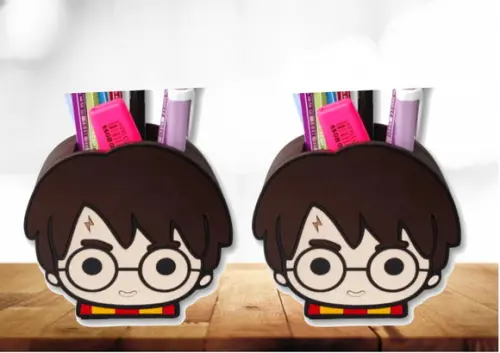 Arquivo de Corte Silhouette Centro de Mesa Harry Potter