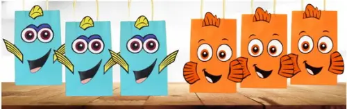 Arquivo Studio Tags para Sacolinha Procurando Nemo e Dory