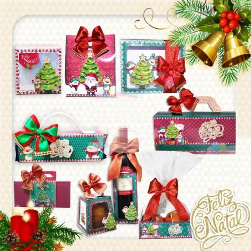Arquivo Digital Silhouete Caixa Natal Luxo