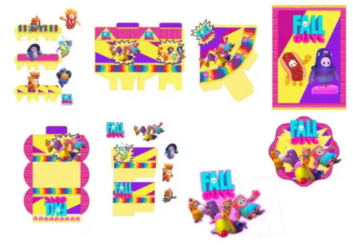 Arquivo Digital Silhouette Jogo/game Fall Guys