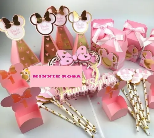 Arquivo Digital Silhouete Minnie Rosa Luxo