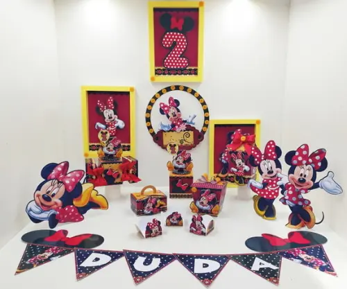 Arquivo Digital Silhouete Minnie Vermelha Luxo