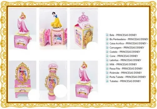 Arquivo Digital Silhouete Princesas Disney Luxo
