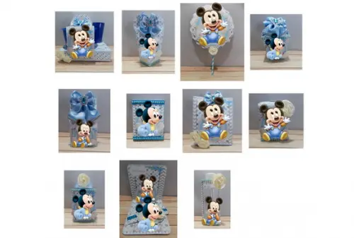 Arquivo Digital Silhouette Mickey Baby Luxo Exlusivo
