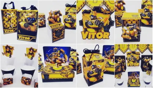Arquivo Digital Silhouete Bumblebee Festa em Casa