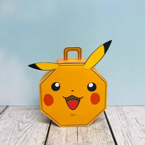 Arquivo Silhouette Caixa Picachu