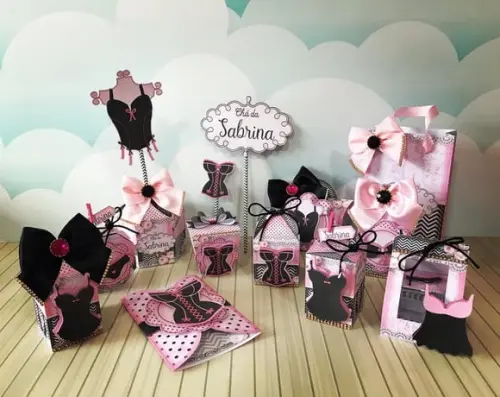Arquivo Digital Silhouete Chá de Lingerie Luxo