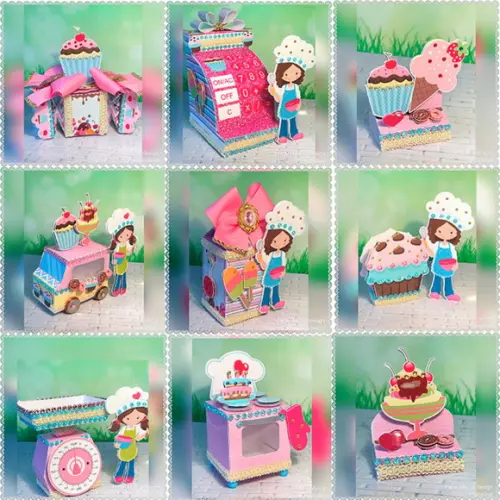Arquivo Digital Silhouete confeitaria LUXO 2019