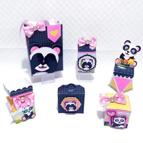 Arquivo Digital Silhouette PANDA MENINA ROSA