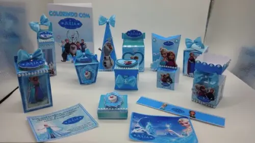 Arquivo Digital Silhouette Festa Frozen Luxo