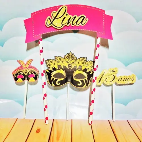 Arquivo Silhouette Baile de Máscaras Luxo