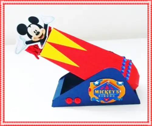 Arquivo Digital Silhouette Caixa Canhão Mickey Luxo