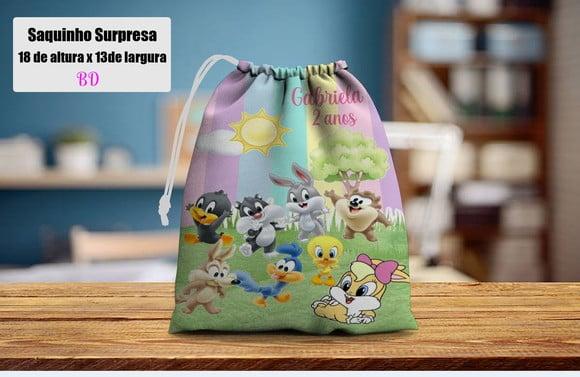 Lembrancinha Surpresa Baby Lonney Tunes Saquinho Surpresa