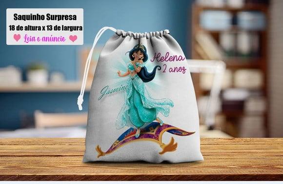 Lembrancinhas de Aniversario da Jasmine Saquinho Surpresa