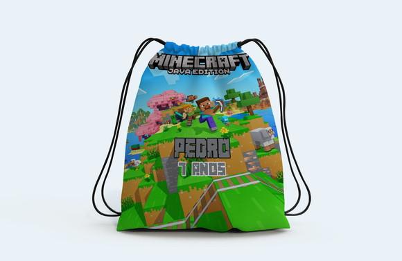 Lembrancinhas do Minecraft Mochila Personalizada