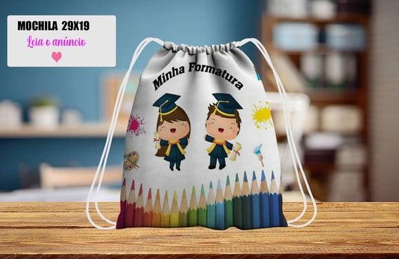Lembrancinhas de Formatura Mochila Personalizada