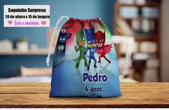 Lembrancinhas Saquinho Surpresa Personalizado do Pj