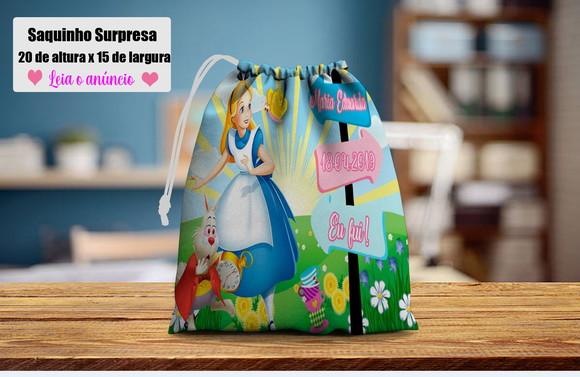 Lembrancinhas Surpresa da Alice Saquinho Surpresa