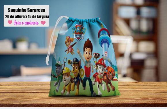 Lembrancinhas Surpresa da Patrulha Canina Saquinho Surpresa