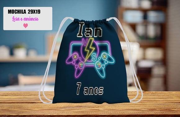 Mochila para Lembrancinhas Surpresa para Festa Video Game