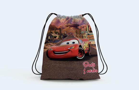 Mochila Surpresa Personalizada Carros Disney Mcqueen