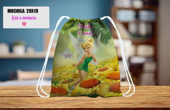 Mochilinha Perosnalizada da Tinker Bell Sininho