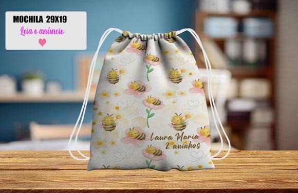 Mochilinha Personalizada das Abelhinhas