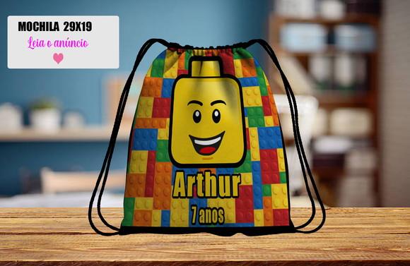 Mochilinha Personalizada Lego