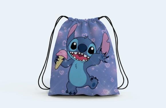 Mochilinha Saquinho Surpresa Personalizada do Stitch