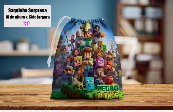 Sacolinha Surpresa Personalizada Minecraft