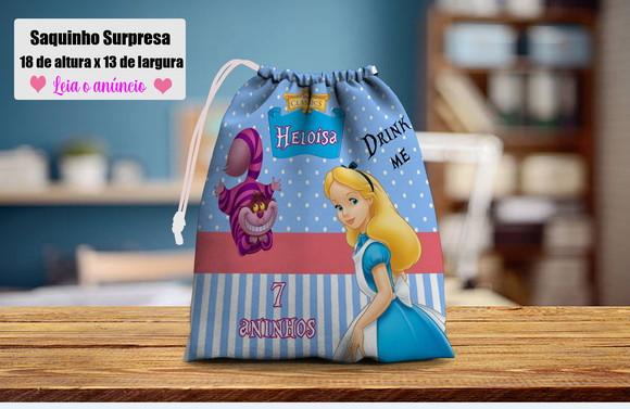 Saquinho para Aniversario da Alice