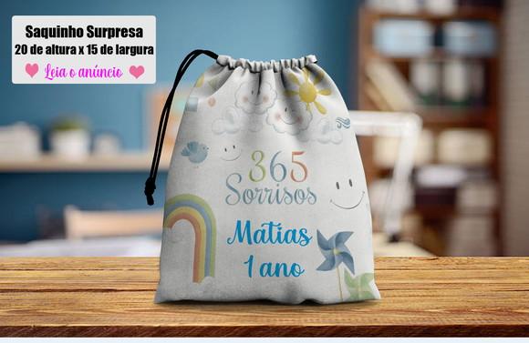 Saquinho para Lembrancinhas Surpresa 365 Sorrisos