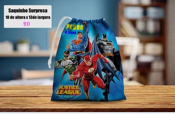 Saquinho Personalizado da Liga da Justiça