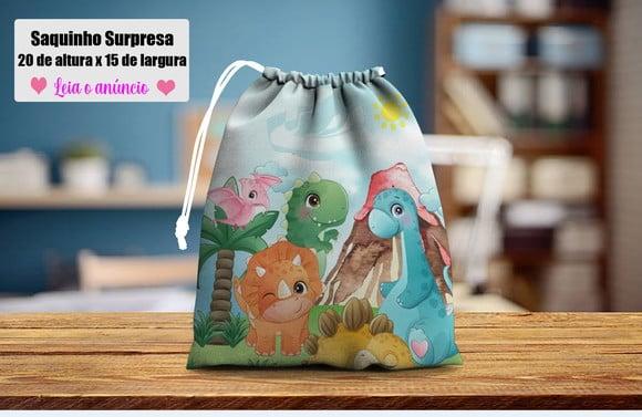 Saquinho Surpresa 20x15 Dinossauros Baby