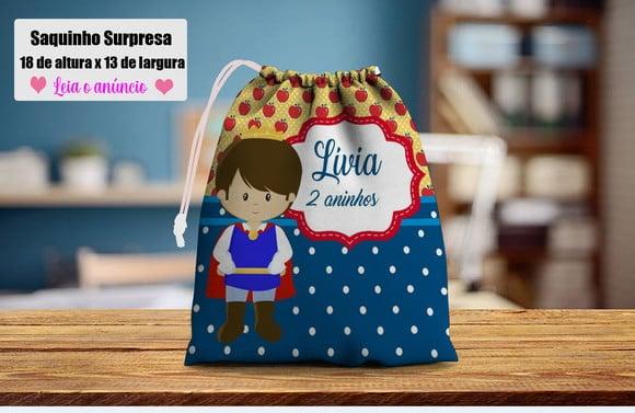 Saquinho Surpresa do Príncipe da Branca de Neve