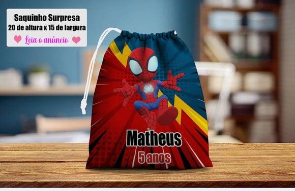 Saquinho Surpresa do Spider Man Homem Aranha Baby