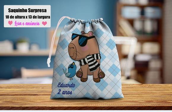 Saquinho Surpresa Lembrancinhas Capivara