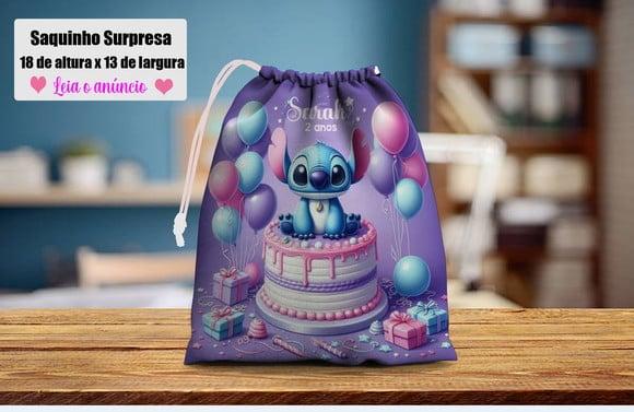 Saquinho Surpresa Lembrancinhas do Stitch