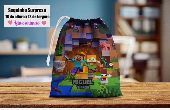 Saquinho Surpresa Lembrancinhas Minecraft