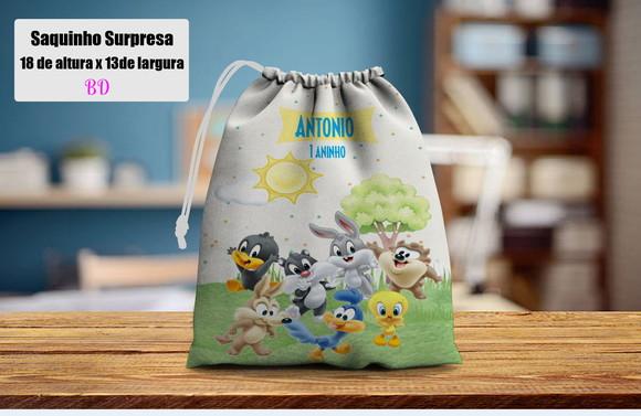 Saquinho Surpresa para Lembrancinhas Baby Lonney Tunes