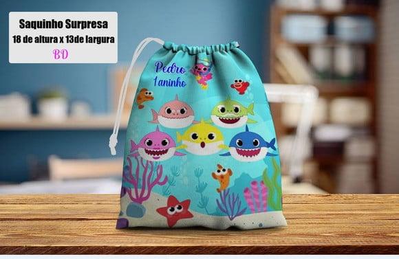 Saquinho Surpresa para Lembrancinhas Baby Shark