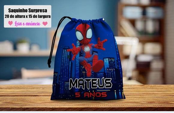 Saquinho Surpresa para Lembrancinhas do Homem Aranha Baby