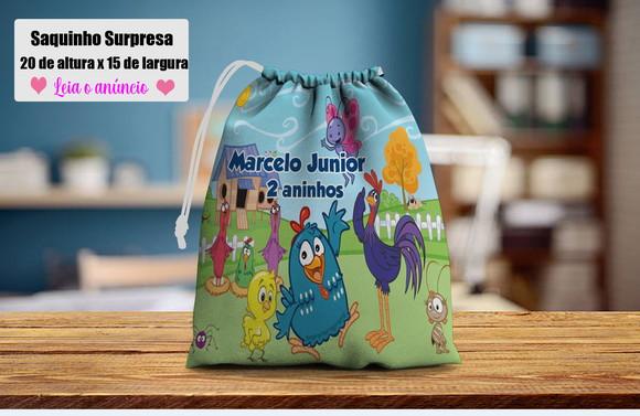 Saquinho Surpresa para Lembrancinhas Galinha Pintadinha