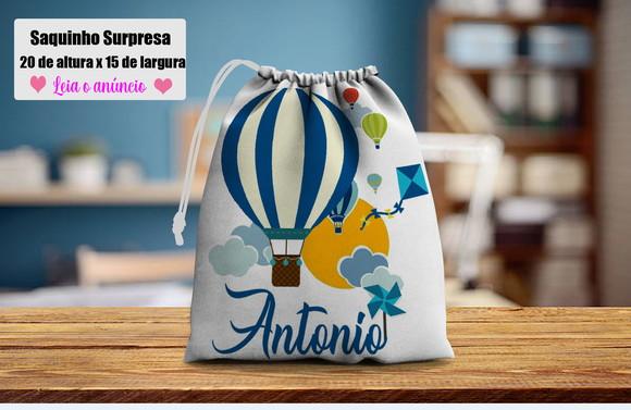 Saquinho Surpresa Personalizado Balões